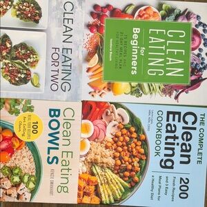 Clean Eating Cookbook Set. 4 cookbooks.